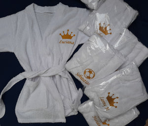 Batas de baño personalizadas