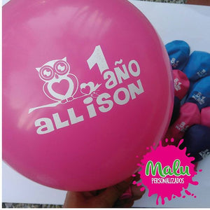 Globos personalizados x 30