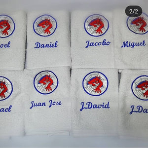 Toallas bordadas personalizadas