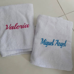 Toallas bordadas personalizadas