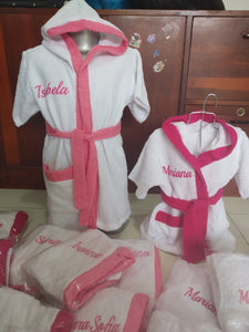 Batas de baño personalizadas