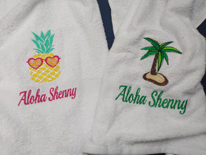 Toallas bordadas personalizadas