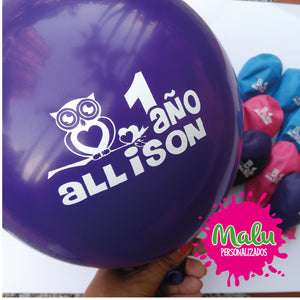 Globos personalizados x 30
