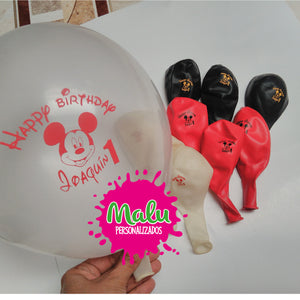 Globos personalizados x 30